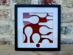 Tableaux en cuir recyclé - 20x20 cm
