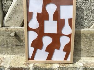 Tableau en cuir recyclé - 20x30 cm